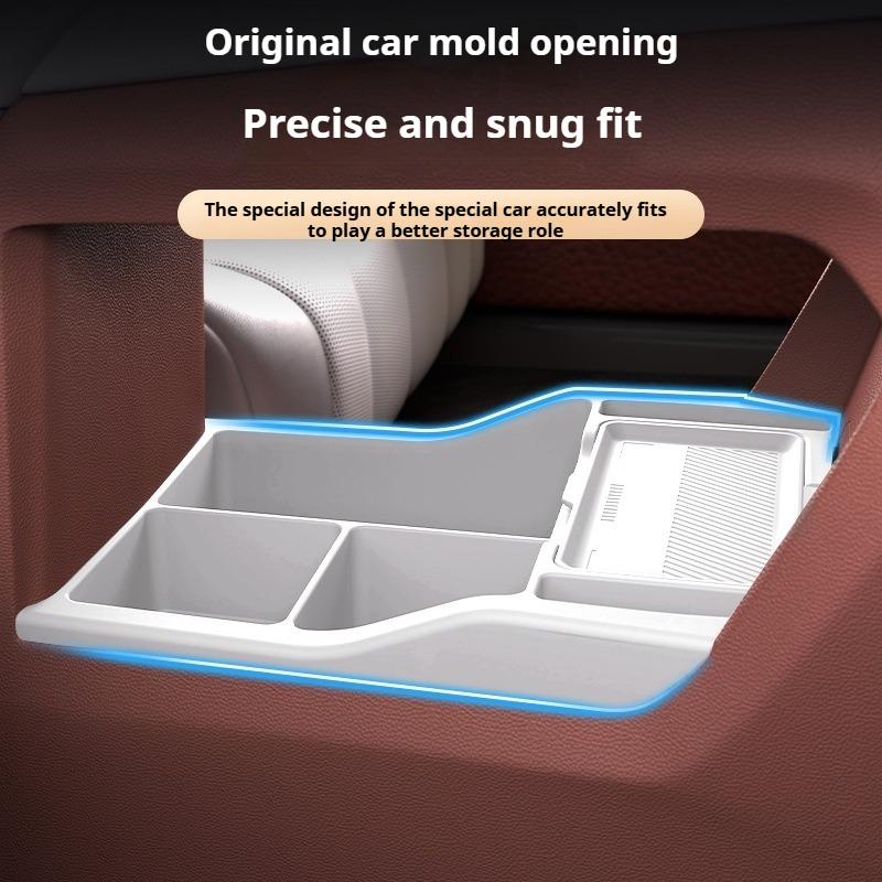 For 25 BYD Xia Car Central Control Lower Storage Box Silicone Storage Box Anti-Slip Waterproof Car Interior Modify Accessories