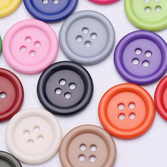 110Pcs Resin Cat Eye Buttons 9mm-30mm Four-Eye Buttons Sewing Accessories DIY