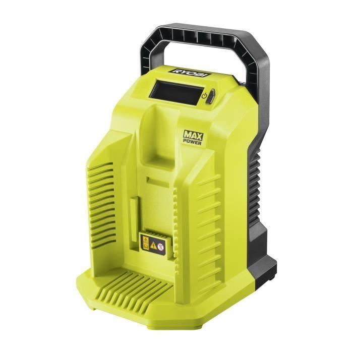 Charger - RYOBI - 36 V Ultra Fast 10 A - Variation of the Charging Current Depending On the Battery - LCD Screen