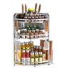 3-Tier Stainless Steel Kitchen Corner Shelf