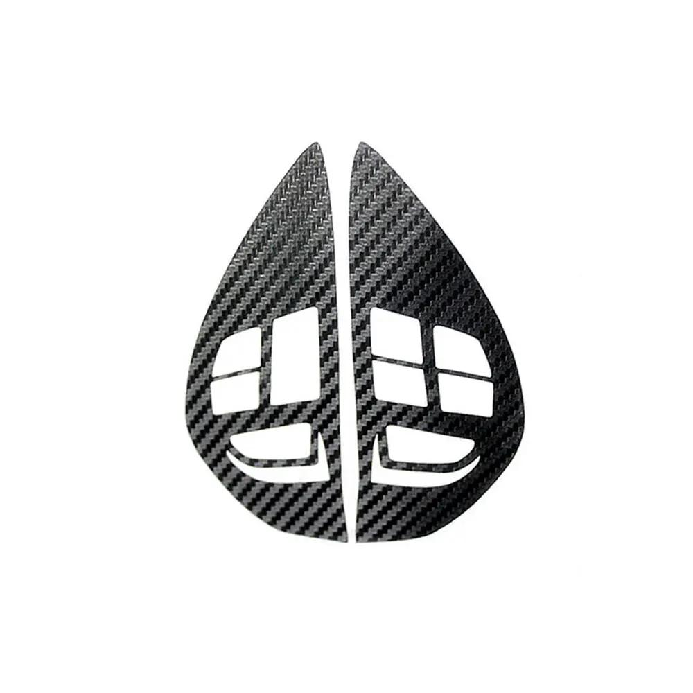 1Pc Car Carbon Fiber Control Button Steering Wheel Switch Interior Sticker for Mitsubishi ASX Lancer Outlander RVR Pajero Sport