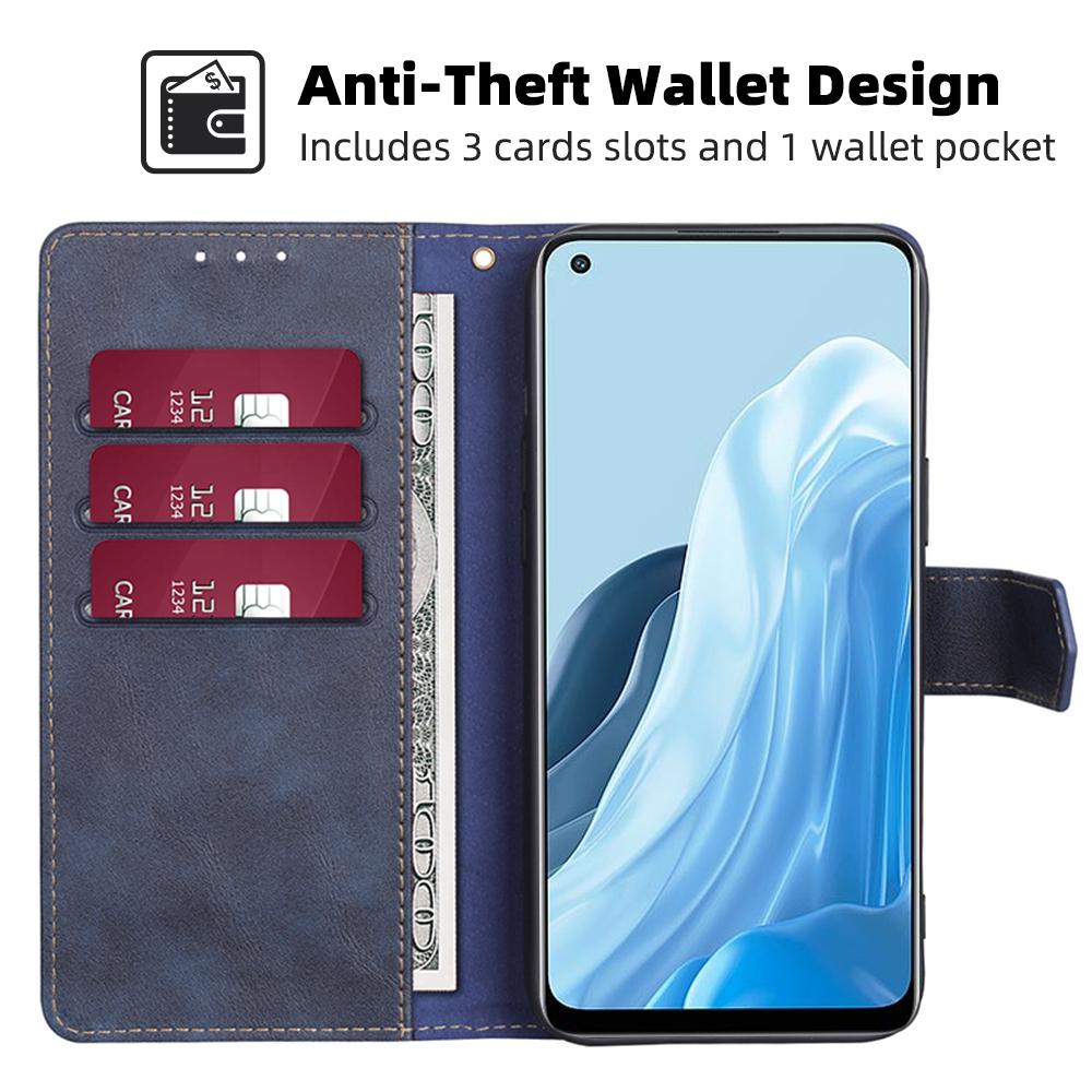 Чехол-кошелек с защитой от кражи RFID для Xiaomi 11 Lite 11T Redmi Note 11 10 Realme 9 8i C21Y C21 C35, чехол из искусственной кожи, 6 слотов для карт, бампер для телефона
