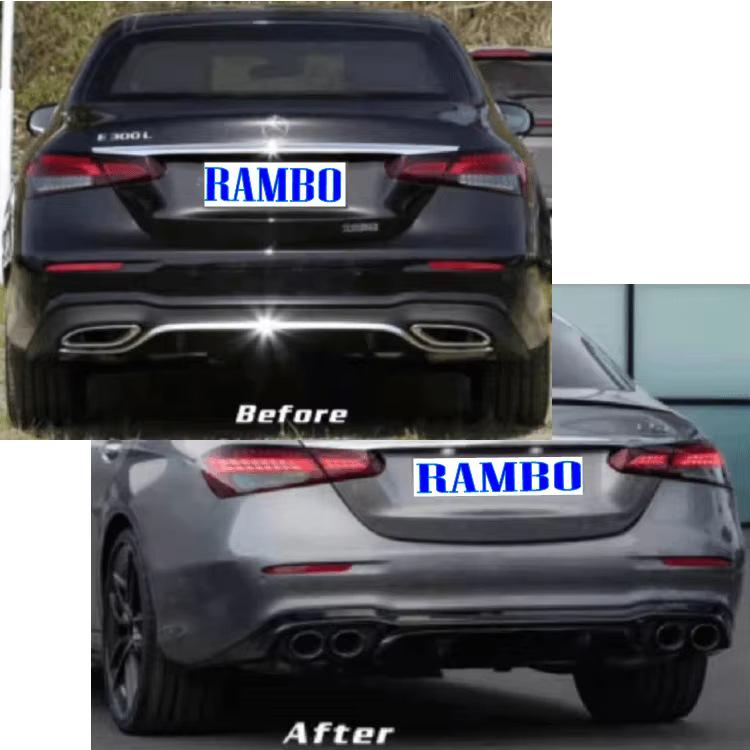Mercedes-Benz E-Class W213 E53 AMG Rear Diffuser with Tailpipe Holder