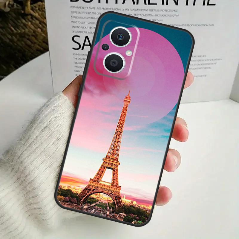 Париж Эйфелева башня Франция Чехол Для OPPO Reno 13F 14F 12F 10 11 12 13 14 Pro 8T 7 8 Lite OPPO Find X6 X5 X8 X9 Pro Обложка
