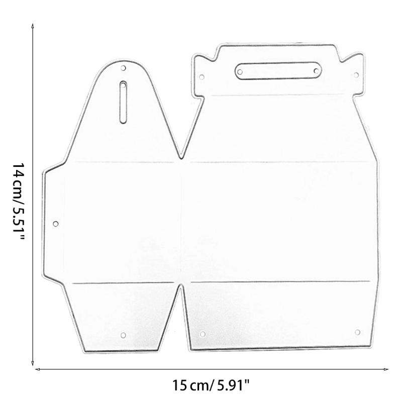Box Embossing Die Cut Carbon Steel Cutting Die for Card Making Scrapbooking Journal Album Metal Embossing Templates