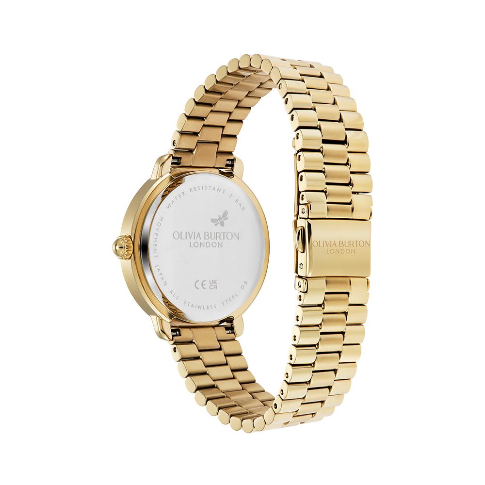 Ollibiabeoteun Gold Vintage Floral (24000206) Women'S Watch