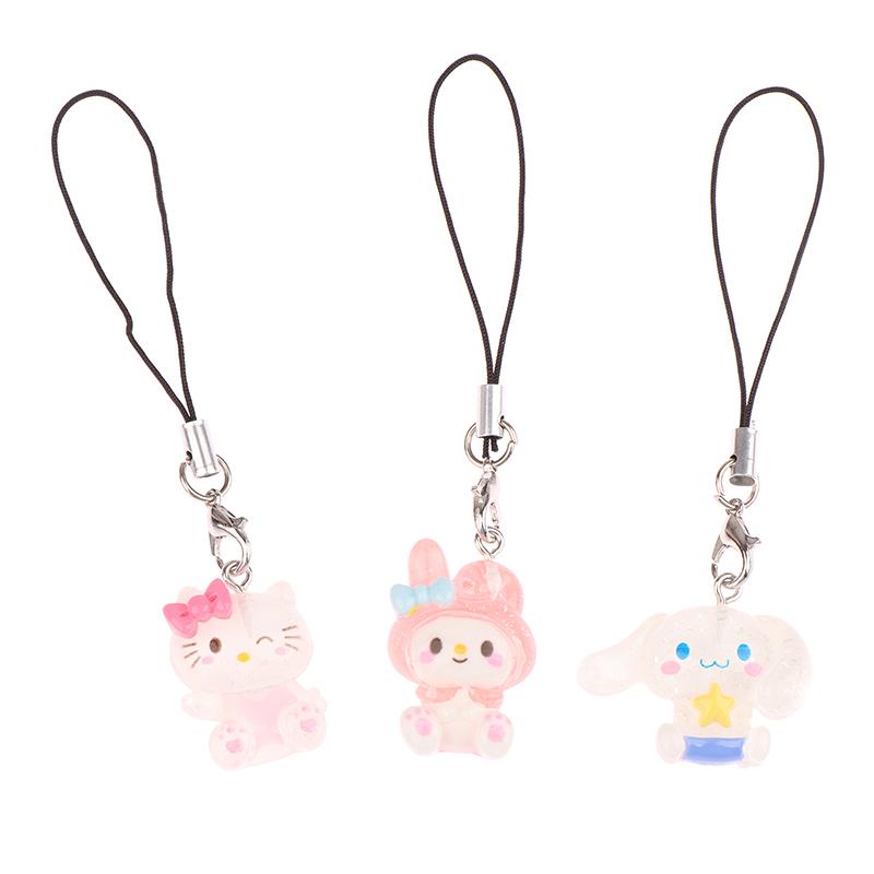 Подвеска для телефона Sanrio Melody Cinnamoroll Брелок-шнурок Kuromi Сумка-подвеска Hello Kitty Подвесное украшение на веревке