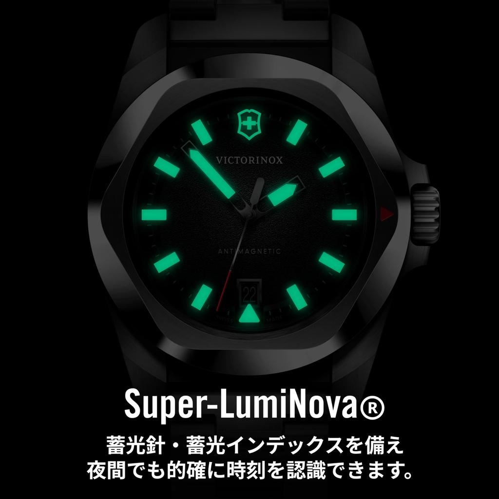 Victorinox Кварцевые Черные Нержавеющая сталь 200м Водонепроницаемые Ударопрочные Сменные Швейцарские Inox I.N.O.X. Мужские часы, 41 мм, Циферблат, Браслет, Аналоговые, Водонепроницаемые,