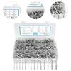 500Pcs Blind Rivets 3/32" 1/8" 5/32" 3/16" 1/4" SAE Open End Assorted Rivet Set for