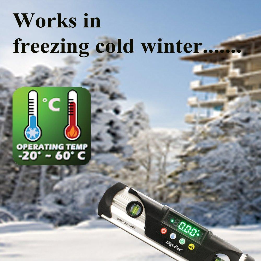 Водонепроницаемый цифровой уровень 200 мм DWL280Pro Digi-Pas 0,05°