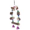 Parrot Swing Toy Wooden Parrot Suspension Bridge Swing for Small Medium Budgies Birds