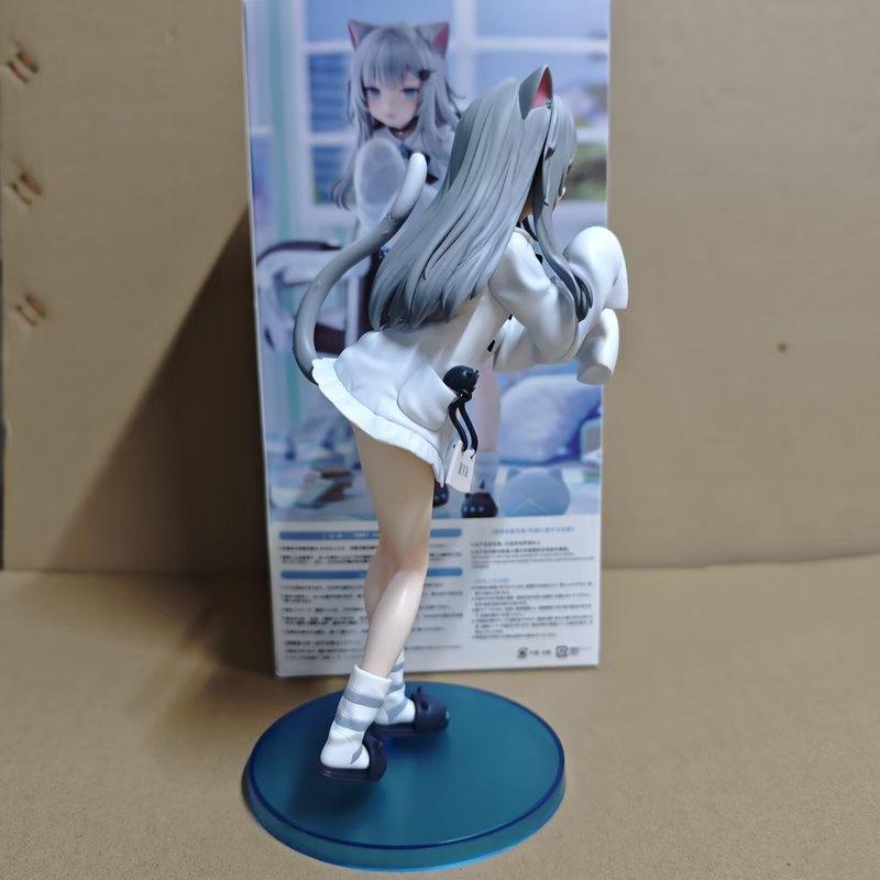 Yucheng Cute Kawaii Nekomimi Cat Girl Anime Figure Model Desktop Bookshelf Computer Case Ornament Birthday Gift For Anime Fans
