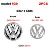 5K0853601C VW 135mm Car Front Grill Logo Emblem 110mm Rear Trunk Lid Badge For Volkswagen Golf MK6 Replacement Auto Accessories ze5