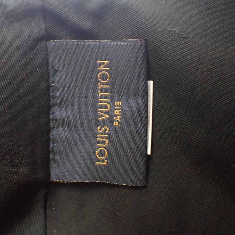 LOUIS VUITTON  M76585 cap black cotton/leather mens