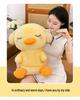 Adorable Yellow Duck Hoodie Plush Pillow and Earphone Hug Doll
