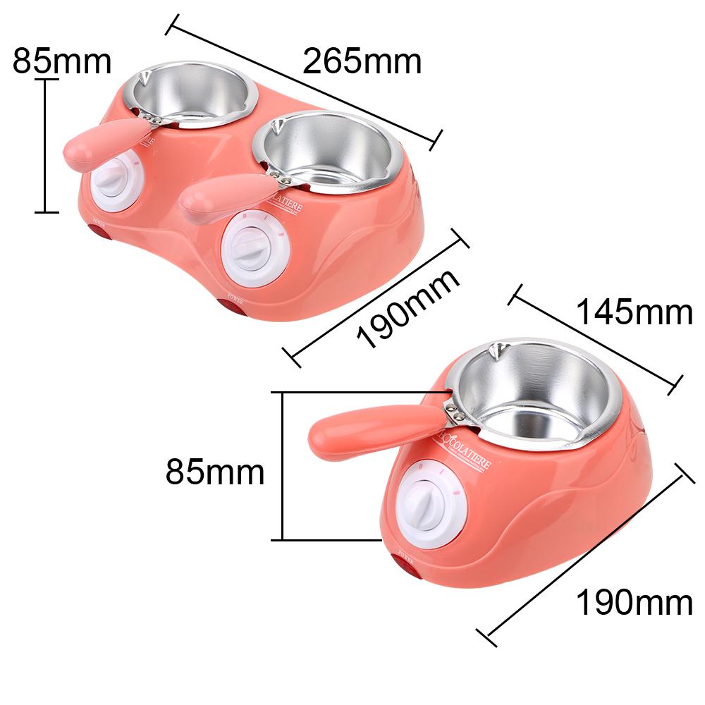 Electric Chocolate Melting Pot with Mold Long Handle Heating Candy Wax Kitchen Tool DIY Scented Candle Soap Butter