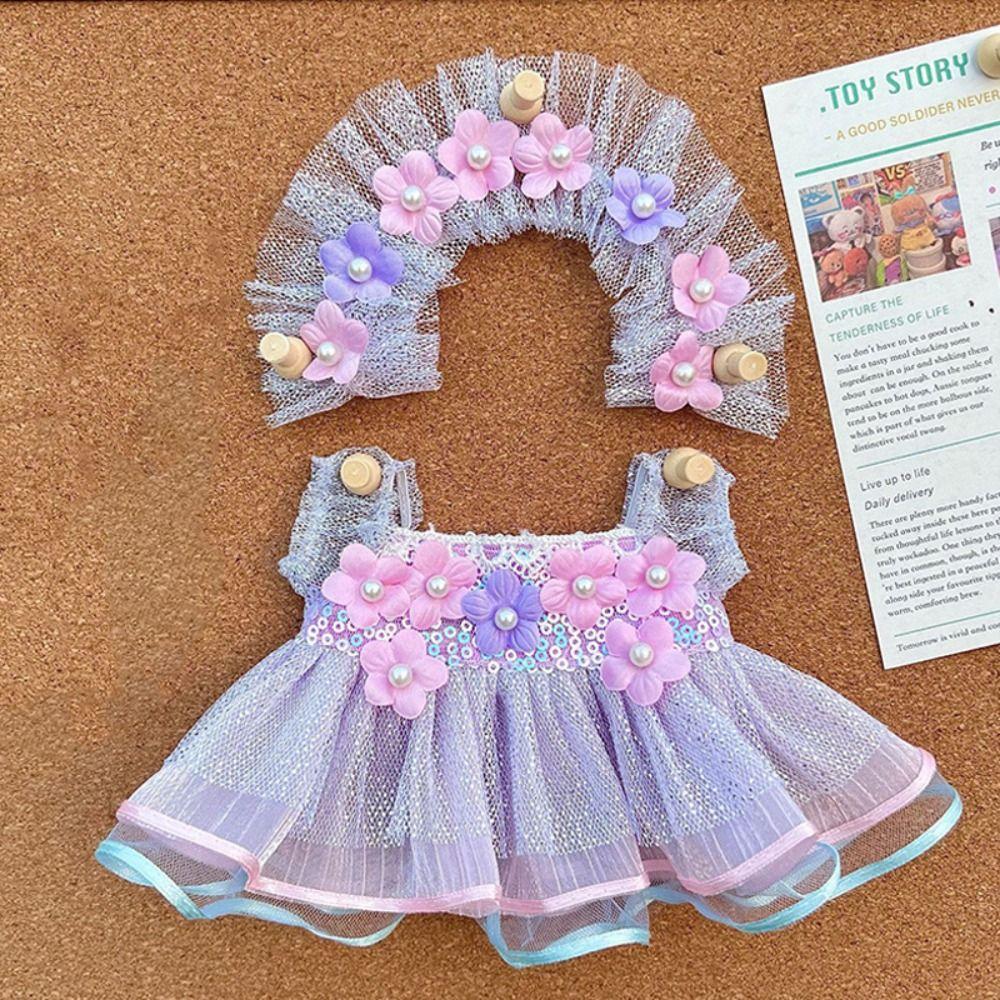 Wedding Dress 20cm Cotton Doll Clothes Princess Skirt Plush Toy Clothes Toy Accessories