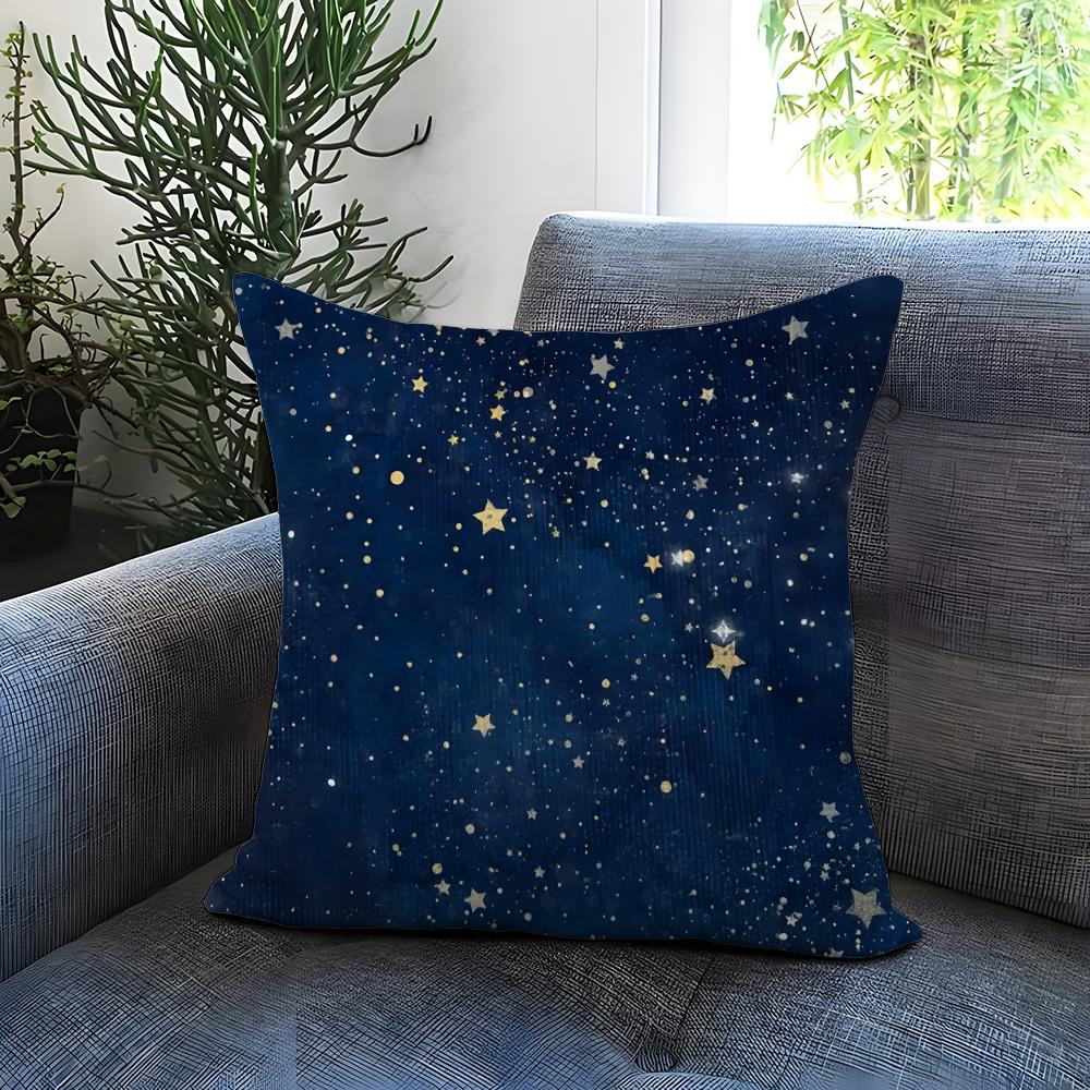 The Starry Sky Cushion Cover Comfortable Reversible Pillow Cover Ideal for Car Sofa Bedroom  Beyond