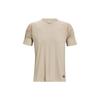 Solid Color Training Short Sleeve T-Shirt Men Tops Brown 1370405-290
