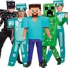 Halloween Minecraft Diamond Armor Ender Dragon & Creeper Steve Cosplay