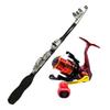 Orurudo Fishing Tackle Telescopic Compact Rod, 0.8m Carbon Fiber, with Orcus 800 Spinning Reel (qb300083b00n0)