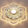 9W Crystal Flower Chandelier Crystal Petals Pendant Lamp LED Ceiling Lights  Kitchen