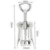 Portable Stainless Steel Red Wine Opener Wing Type Metal Sommeliers Corkscrew Bottle Openers Corkscrews Wine Cork Remover