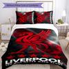 Liverpool 3pcs Bedding Set Duvet Cover Closure Includes 1 Duvet Cover & 2 Pillowcases for All Seasons Bedroom Home Dorm Decor