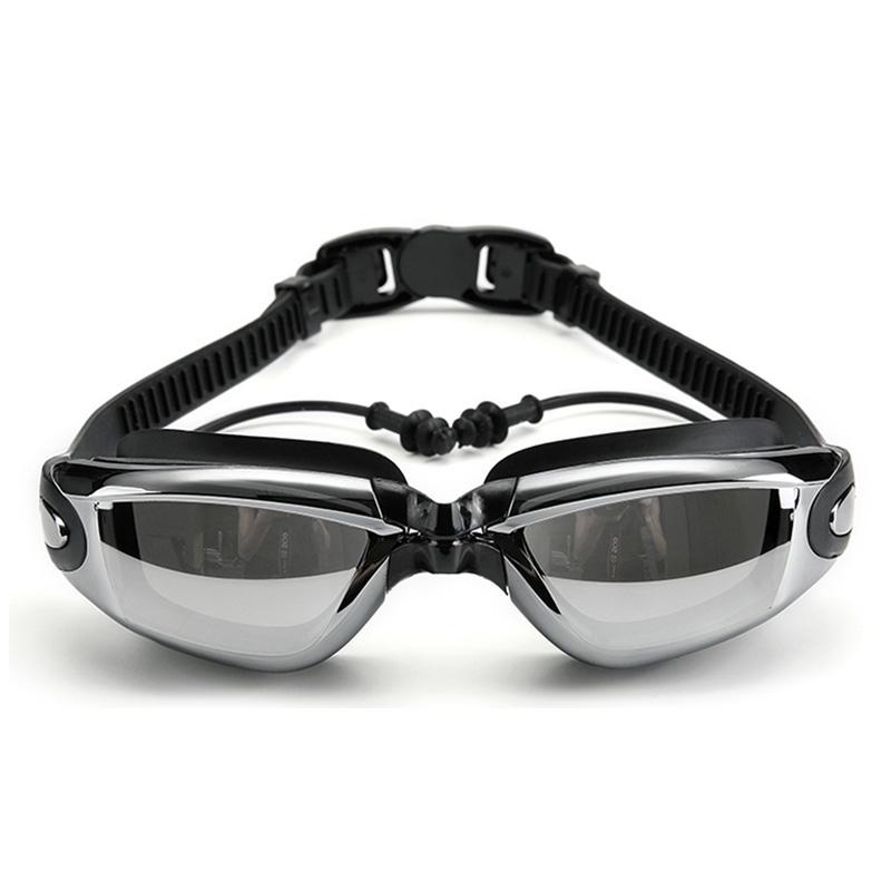 Мужские и женские взрослые очки для плавания с близорукостью, очки для гонок, беруши, профессиональные очки для бассейна, противотуманные, оптические, водонепроницаемые очки