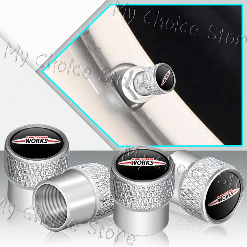 4Pcs/set Metal c91 Alloy S Emblem Car Wheel Tire Valve Stem Caps For Mini Cooper S Logo John Cooper Works R55 R53 R52 F55 F54 F60