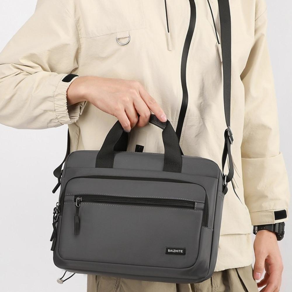 Large-capacity Men Business Briefcases Oxford Cloth Crossbody Sling Bag Simple Laptops Handbag Man