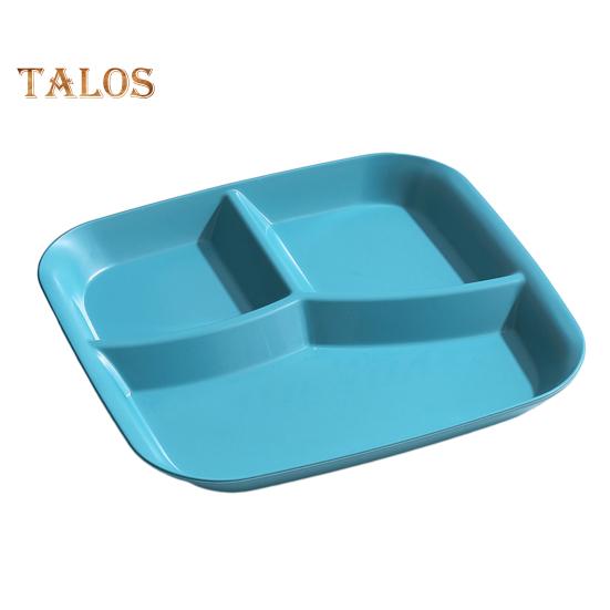 Прямоугольная обеденная тарелка, 3 отделения, пищевой полипропилен, можно мыть в посудомоечной машине, взрослые дети, завтрак, закуска, овощная еда, сервировочное блюдо, кухонные принадлежности