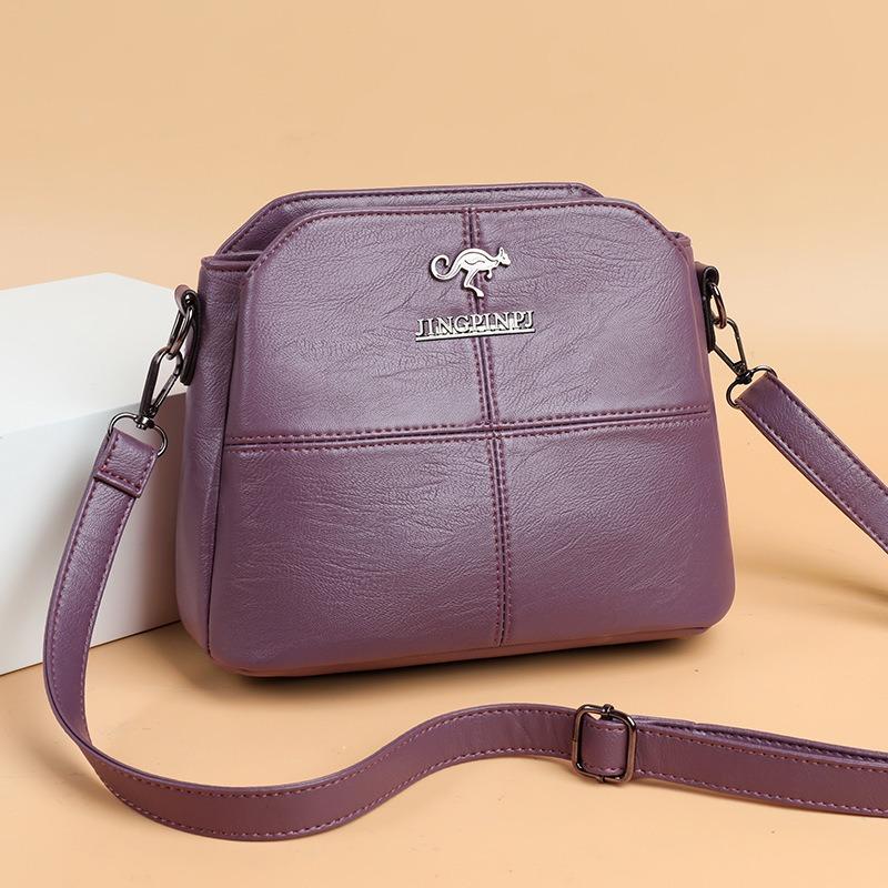 Women New Shoulder Bag Large Capacity Fashion Korean Solid Color Middle-Aged Women Mom Bag Mini Square Bag Crossbody Bag