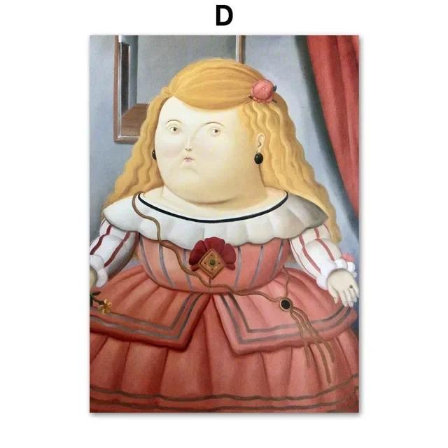 Фернандо Ботеро Танцующие женщины Цирк Настенное искусство Холст Картина Скандинавские Постеры и Принты Настенные картины для украшения гостиной