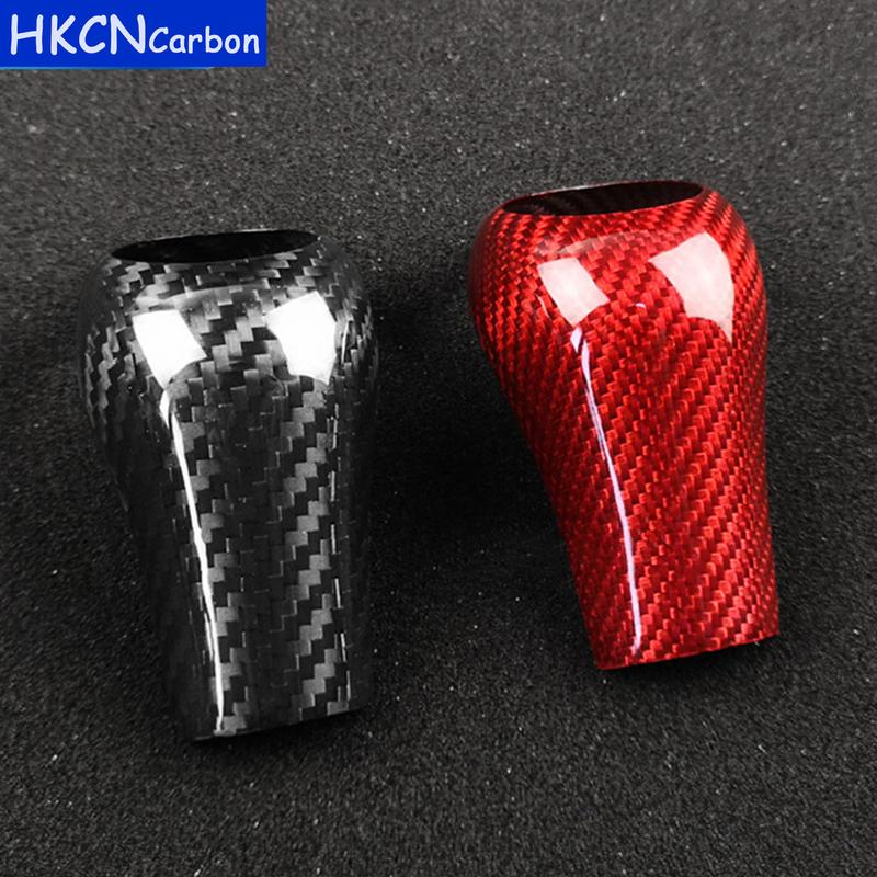For Mercedes Benz W204 W212 W205 W169 W219 W463 CLS C E A G Class Real Carbon Fiber Gear Shift Knob Cover Interior Accessories
