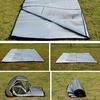 Camping Mat Foam Foil Blanket Aluminum Insulation Foam Foil Mat Sleeping Pad Thermal Outdoor Tent Footprint Reflecting Heat