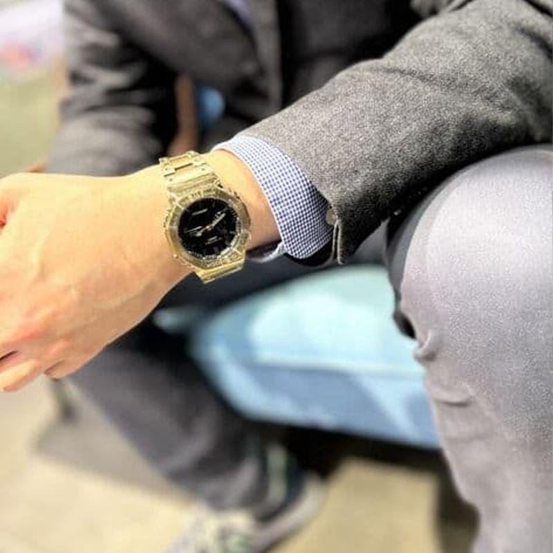 Casio Унисекс Серия Полностью Металлические Черные Часы GM-B2100GD-9A GM-B2100GD-9A