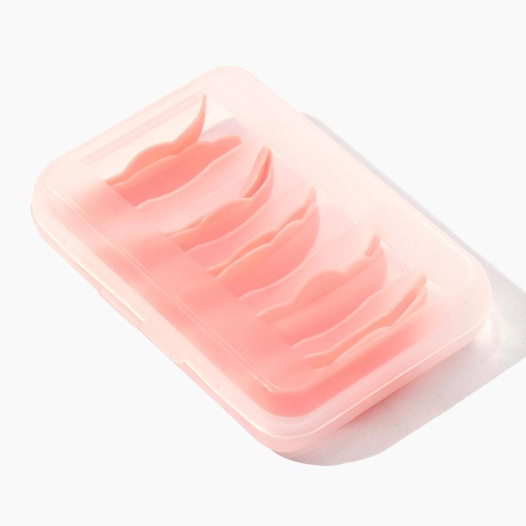 BLACKWINGS 5 пар силиконовых подушечек для завивки ресниц, цветные подушечки для завивки ресниц, с таблицей размеров, гипоаллергенные многоразовые аксессуары