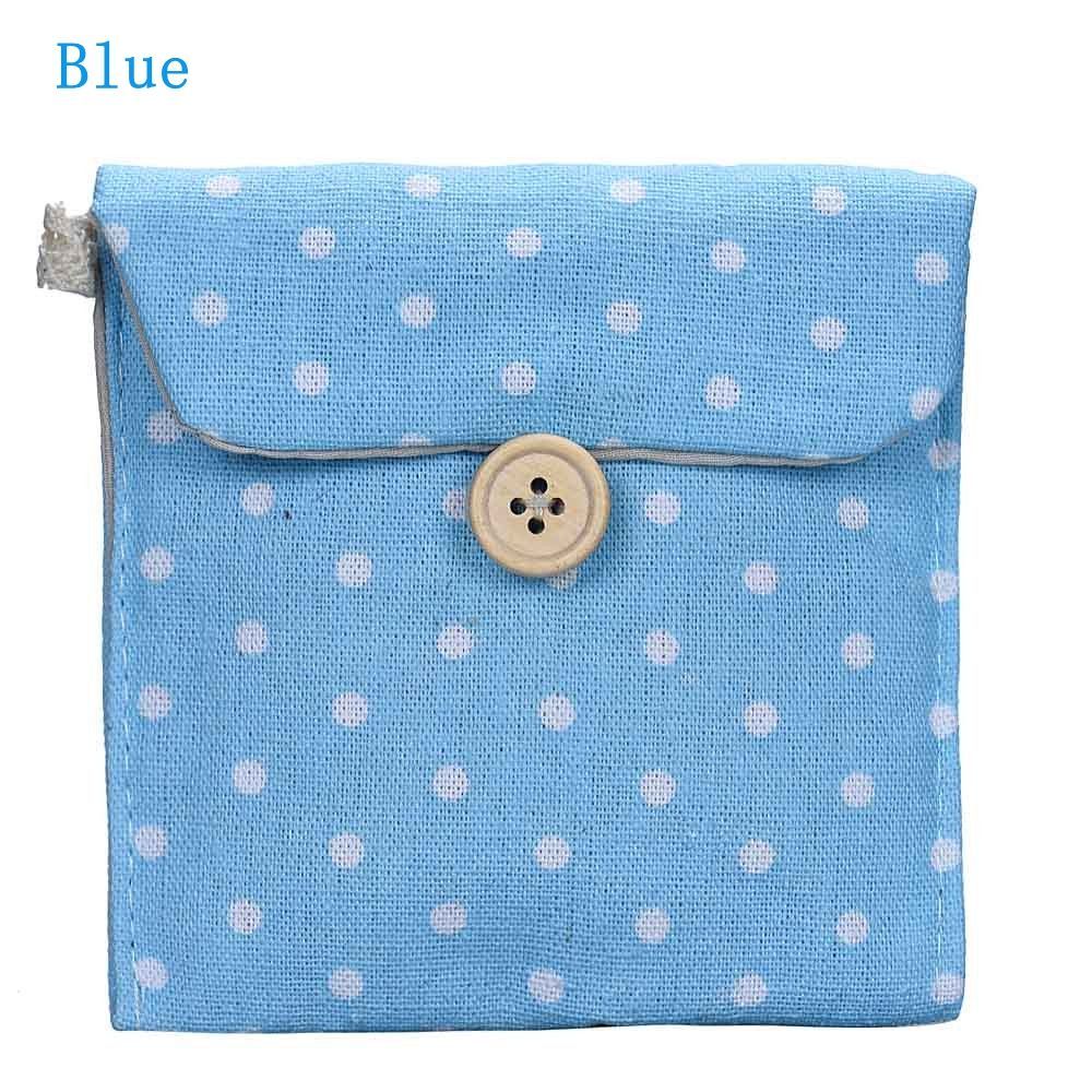 Women Girl Travel Polka Dot Organizers Storage Pouch Sanitary Napkin Bag
