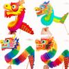 Nostalgia Children's Handmade DIY Creative Material Bag Puzzle Toys Chinese New Year Dragon Dance Paper Cutout Gift