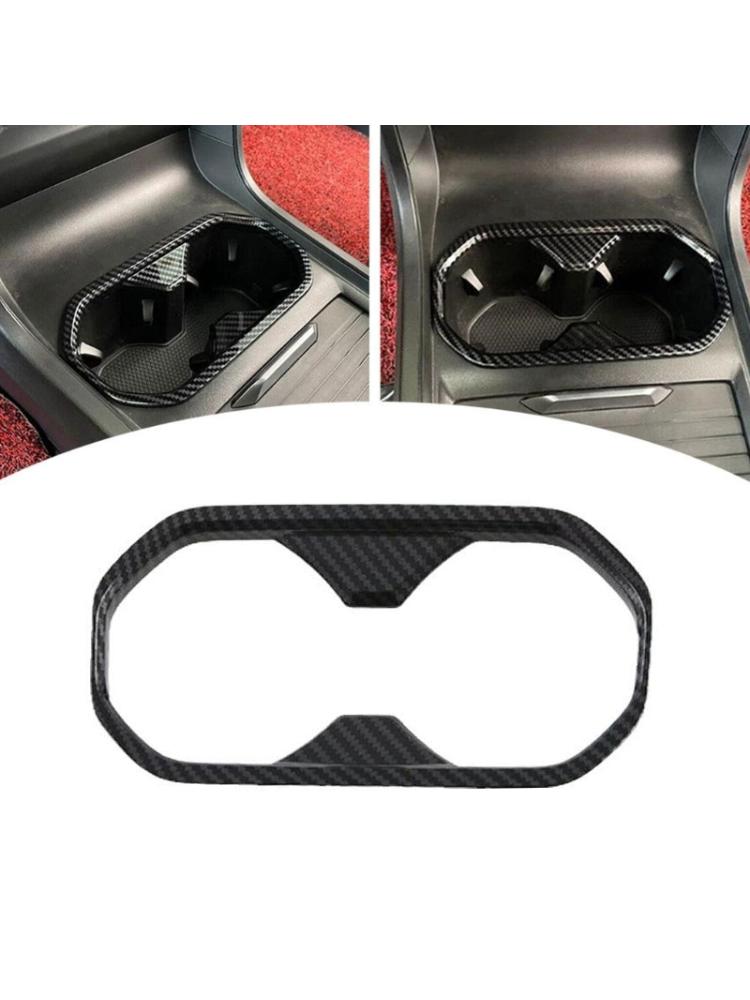 Для MG4 EVMulan 2022-2024 ABS углеродное волокно автомобильный передний держатель стакана для воды крышка отделка наклейки автомобильные аксессуары прочный