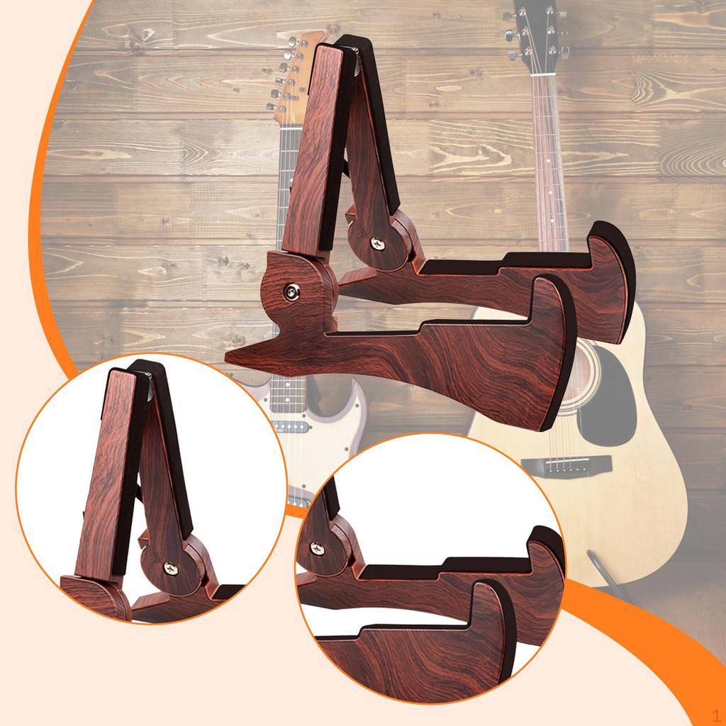 Folding Guitar Stand Floor Holder Foldable Professional Universal Musical Instrument