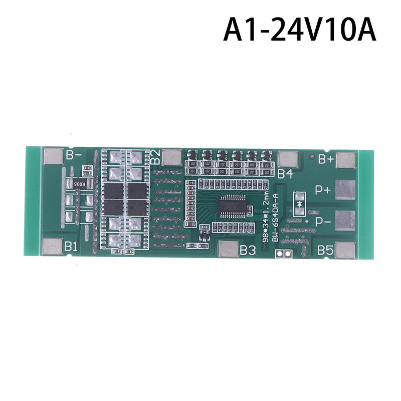 6S 10A 20A 40A 24V 18650 Литий-ионный литиевый аккумулятор Защитная плата Солнечное освещение BMS Печатная плата Сбалансированный Инструмент Для Электровелосипеда Самоката