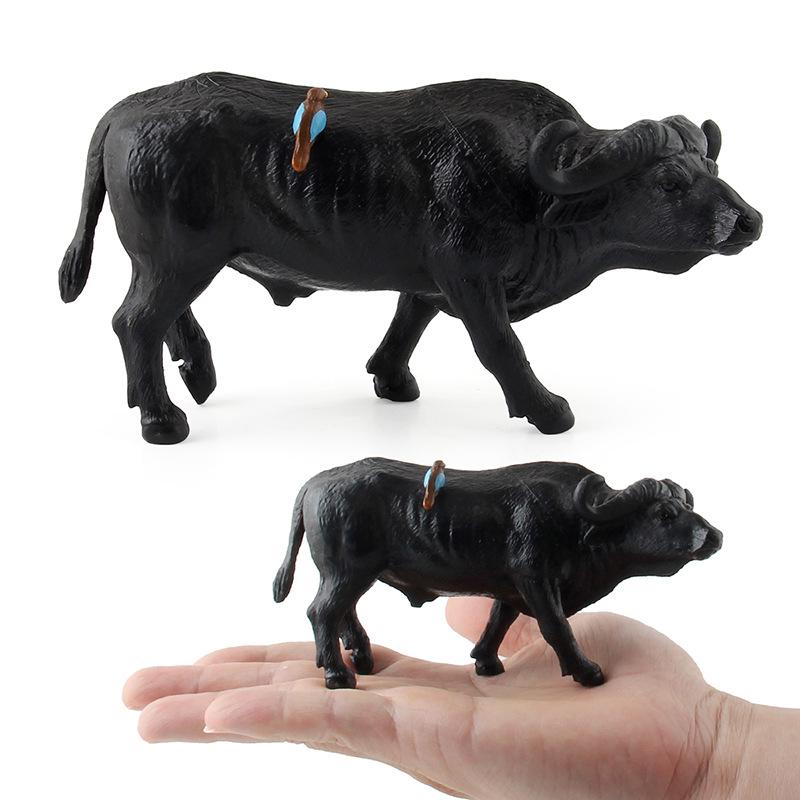 Children'S Educational Science And Education Simulation, Plastic Animal Static Solid Buffalo Model Ornament Toy