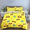 "Yellow Sun and Sunglasses Set" Bedding Duvet Cover Set Duvet Cover Pillowcases (1 * Duvet Cover 2 * Pillowcases, without duvet insert)