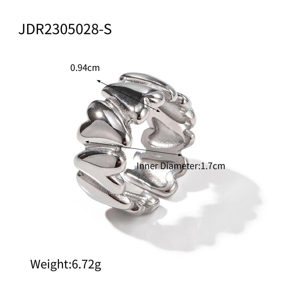 Jieding 18K Gold Stainless Steel Luxury Titanium Ring for Women