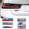 Наклейки с логотипом автомобиля BMW M Performance из металла — алюминиевая этикетка для декора крыльев.
