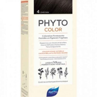 Phyto Color Стойкая (Растительный краситель) Краска для волос - 4 ШАТЕН