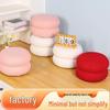 Round Lamb Wool Stool - Creative, Low Design for Living Room, Kids' Sofa, Shoe-Changing Bench