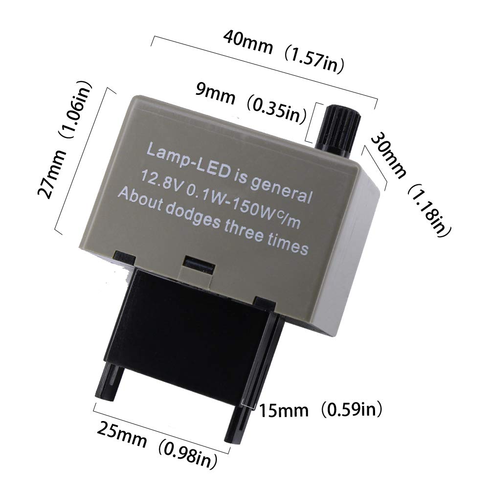 HUIQIAODS 8-контактный указатель поворота, светодиодный, совместимый со светодиодными указателями поворота, предотвращение высокой вспышки, поворот